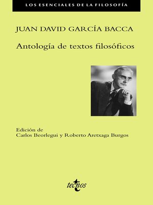 cover image of Antología de textos filosóficos